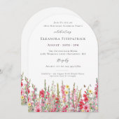 SURPRISE PARTY 18th Birthday August Birth Flower Einladung (Vorne/Hinten)