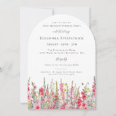 SURPRISE PARTY 18th Birthday August Birth Flower Einladung (Vorderseite)