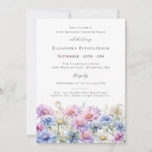 SURPRISE PARTY 70th September Birth Month Flower Einladung (Vorderseite)