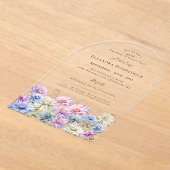 SURPRISE PARTY ARCH 40 September Birth Flower Acryleinladungen (Ablage )