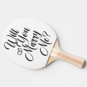Surprise Proposal “Will You Marry Me?” Tischtennis Schläger (Seitenansicht)