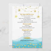 Surprise Wizard Pool Party Einladung (Rückseite)