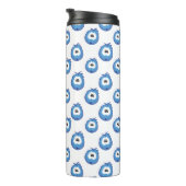 Surprised Blue Sneezie Patterned Thermosbecher (Nach rechts gedreht)