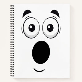 Surprised Face Notebook Notizblock