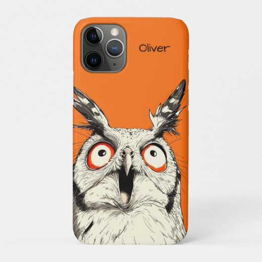 Surprised Owl Case-Mate iPhone Hülle (Rückseite)
