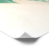 Surprised Retro Glamour Lady Poster (Ecke)