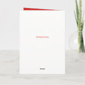 Surprised Santa greeting card Feiertagskarte (Rückseite)