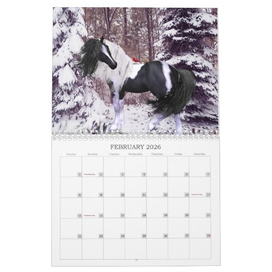 Surreal 2024 Version - anpassbar Kalender (Feb 2026)