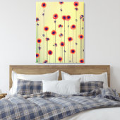 Surreal 22 x 28 Moderne Wildblumen Leinwanddruck (Insitu (Schlafzimmer))