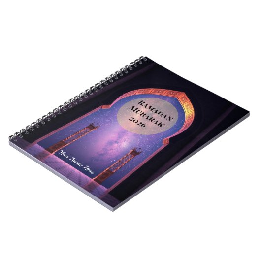 Surreal 3D Islamic Arch Night Notizblock (Linke Seite)