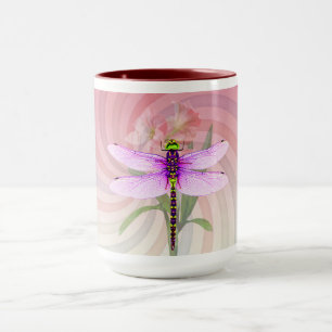 Surreal 60er Jahre Thema Libelle Tasse