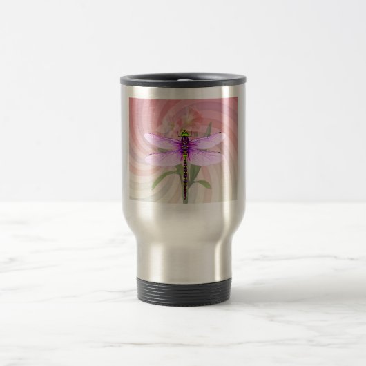 Surreal 60er Theme Dragon Fly Reisebecher (Mittel)