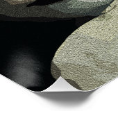 Surreal Abstrakt miteinander verflochtene Gesichte Poster (Ecke)