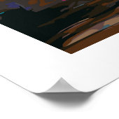 Surreal abstrakte Blume Poster (Ecke)