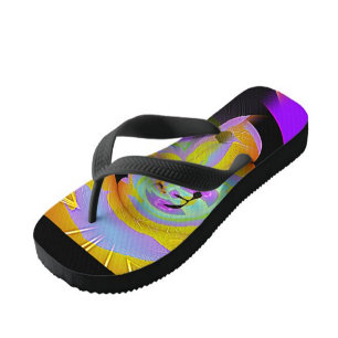 Surreal Abstrakte Tong Flip Flops Badesandalen