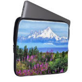 Surreal Alaskan Wilderness Gemälde Laptopschutzhülle (Vorne Rechts)