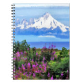 Surreal Alaskan Wilderness Gemälde Notizblock (Vorderseite)