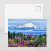 Surreal Alaskan Wilderness Postkarte (Vorne/Hinten)