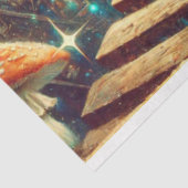 Surreal Alice In Wonderland Rabbit Hole Decoupage Seidenpapier (Ausschnitt)