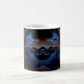 Surreal Alien Landscape - Blue Light Kaffeetasse (Mittel)
