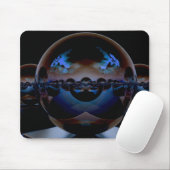 Surreal Alien Landscape - Blue Light Mousepad (Mit Mouse)