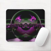 Surreal Alien Landscape - Crimson Light Mousepad (Mit Mouse)