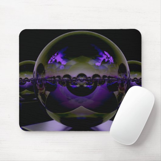 Surreal Alien Landscape - Seltsames Lila Licht Mousepad (Mit Mouse)