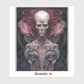Surreal Anatomy Horror Sci-Fi Art Aufkleber (Blatt)