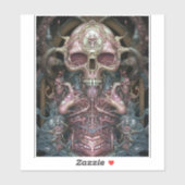 Surreal Anatomy Skull Horror Sci-Fi Art Aufkleber (Blatt)