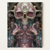 Surreal Anatomy Skull Horror Sci-Fi Art Planer (Rückseite)