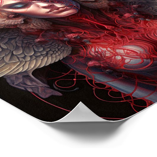 Surreal Angel Artwork Poster (Ecke)