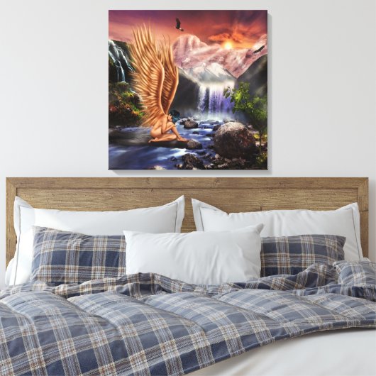 Surreal Angel Leinwanddruck (Insitu (Schlafzimmer))