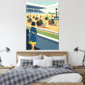 Surreal anthropomorphic animal leinwanddruck (Insitu (Schlafzimmer))