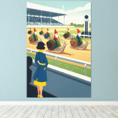 Surreal anthropomorphic animal leinwanddruck (Insitu (Holzboden))