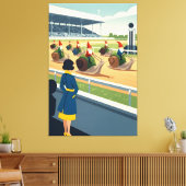 Surreal anthropomorphic animal leinwanddruck (Insitu (Wohnzimmer))