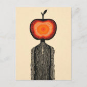 Surreal Apple Person Postkarte (Vorderseite)