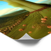 Surreal Apple Tree of Yarn Poster (Ecke)