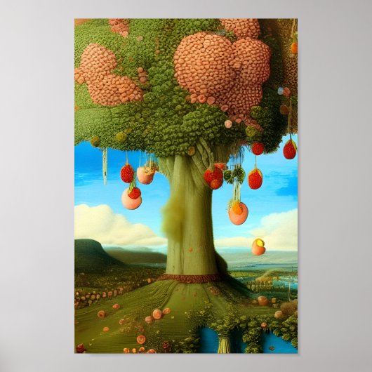 Surreal Apple Tree of Yarn Poster (Vorne)