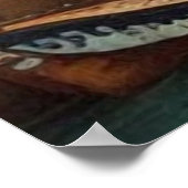 Surreal Art Abstrakt ein kleiner touristischer Sta Poster (Ecke)