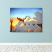 Surreal Art Canvas drucken "Leap of Faith" Leinwanddruck (Insitu (Holzboden))