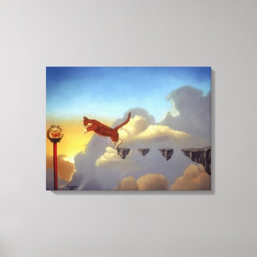 Surreal Art Canvas drucken "Leap of Faith" Leinwanddruck (Vorderseite)