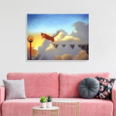Surreal Art Canvas drucken "Leap of Faith" Leinwanddruck (Insitu (Wohnzimmer))