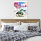 Surreal Art Inspiration Turtle Zitat Leinwanddruck (Insitu (Schlafzimmer))