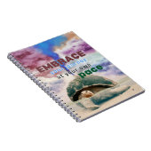 Surreal Art Inspiration Turtle Zitat Notizblock (Rechte Seite)