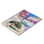 Surreal Art Inspiration Turtle Zitat Notizblock (Linke Seite)