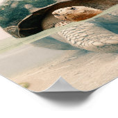 Surreal Art Inspiration Turtle Zitat Poster (Ecke)