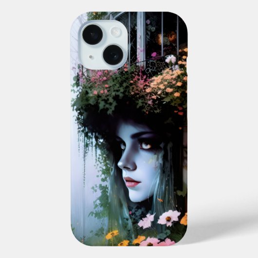 Surreal Art Women's Head Floral Gebäude Case-Mate iPhone Hülle (Rückseite)