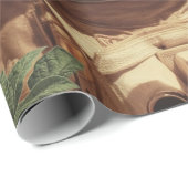 Surreal Astronaut In Flower Field Geschenkpapier (Rolleneckpunkt)