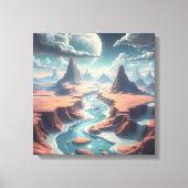 Surreal Ätherische Landschaft | Magische Welt Leinwanddruck (Vorderseite)