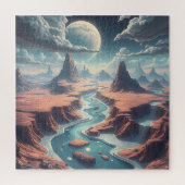 Surreal Ätherische Landschaft | Magische Welt Puzzle (Vertikal)